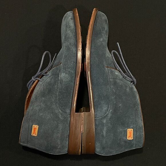 ~~CAMPER Mens US 6.5 EU 39 Suede Chukka Ankle Boot Woody Lace Up Navy Blue Wm8.5 - Picture 5 of 15